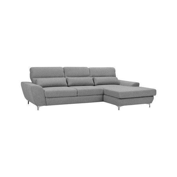 Canapea extensibilă Windsor & Co Sofas Omega, gri deschis, partea dreaptă-image-1