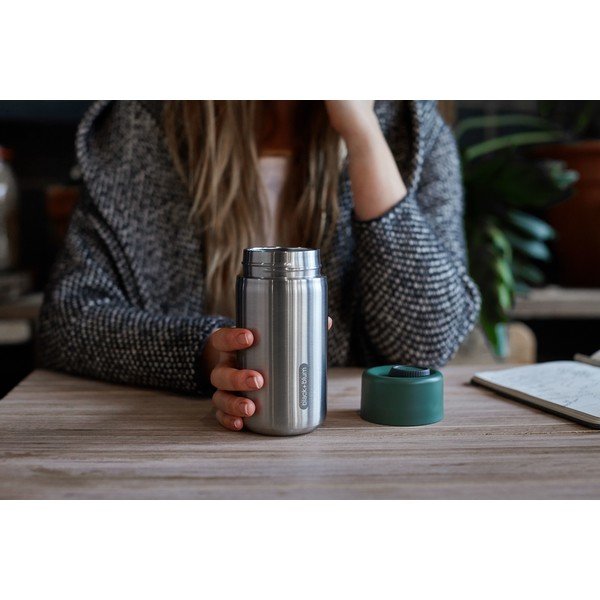 Cană termos argintie din oțel inoxidabil 340 ml – Black + Blum-image-1