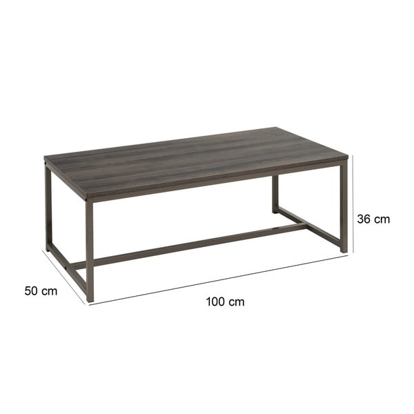Măsuță de cafea maro 50x100 cm – Casa Selección-image-3