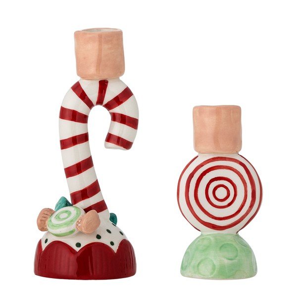 Sfeșnice 2 buc. din ceramică Leiani – Bloomingville