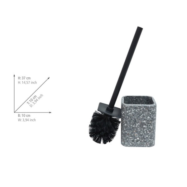 Perie de WC gri din polirășină Tom Tailor T-Terrazzo – Wenko-image-4