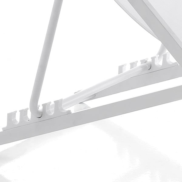 Șezlong de grădină alb din metal pliabil Milos – Tomasucci-image-3