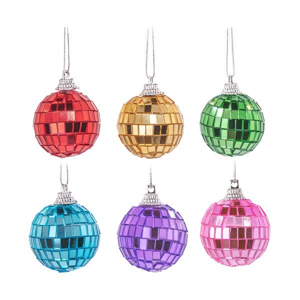 Ornamente de Crăciun 6 buc. din sticlă ø 4 cm Mirror Disco – Sass & Belle