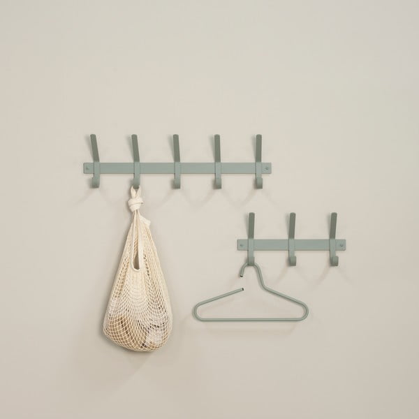 Cuier de perete verde prăfuit din metal 70 cm Dexter – Spinder Design-image-1