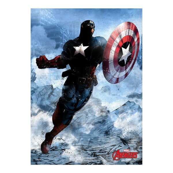 Poster Marvel Dark Edition - Captain America
