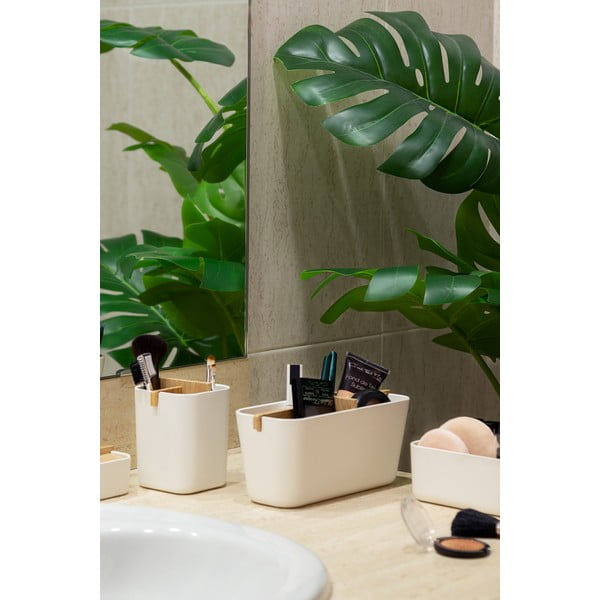 Organizator pentru baie Compactor Ecologic, 8,4 x 7,8 cm, alb-image-1