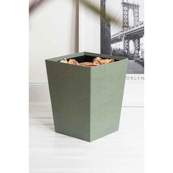 Coș de gunoi albastru-verde Sofia Canvas Paper Laminate – Bigso-image-1