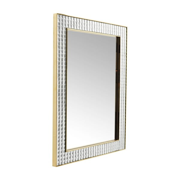 Oglindă de perete Kare Design Crystals Gold, 120 x 80cm