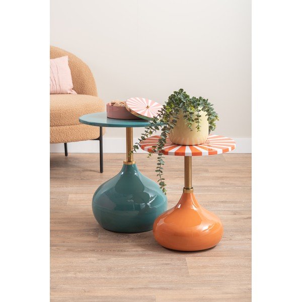 Măsuță auxiliară rotundă din metal ø 46 cm Kensi – Leitmotiv-image-2