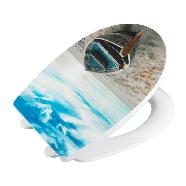 Capac WC 36,5 x 45 cm Easy-Close (cu închidere automată) Boat – Wenko-image-1