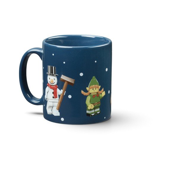 Cană pentru copii albastru-închis din ceramică 300 ml Christmas Minifigures – LEGO®-image-2