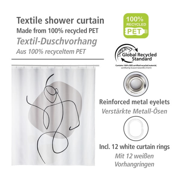 Perdea de duș 180x200 cm Ladyline – Wenko-image-4