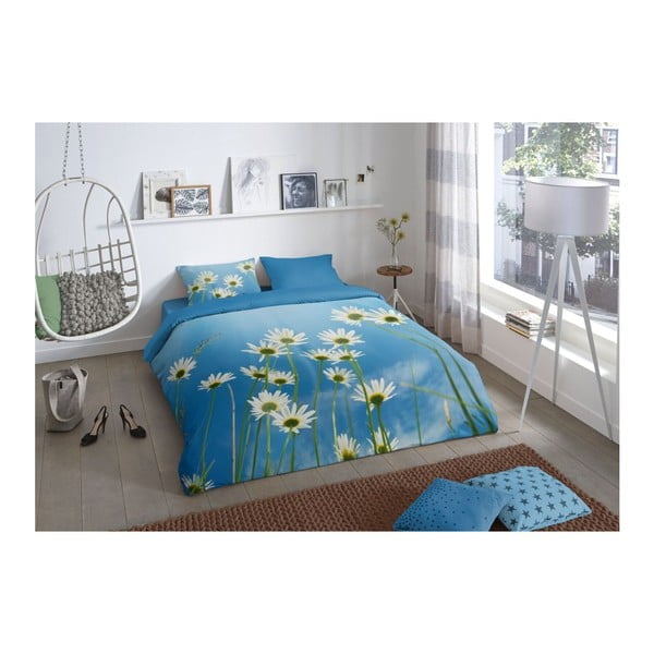 Lenjerie de pat din bumbac Good Morning Sunny, 200 x 200 cm-image-1