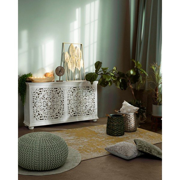 Decorațiune de perete din metal 52,5x95 cm Adhira – Bizzotto-image-1