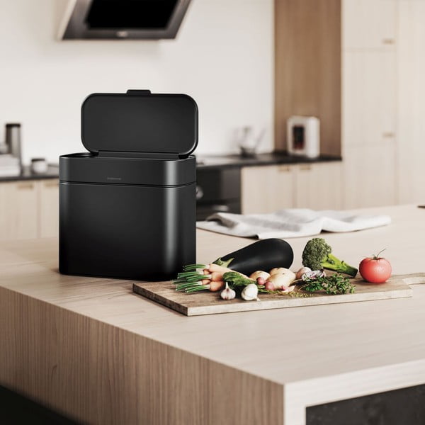 Coș pentru deșeuri compostabile negru mat 4 l – simplehuman-image-3
