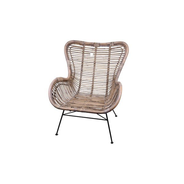 Fotoliu de grădină în culoare naturală din ratan Rattan – Ego Dekor-image-2