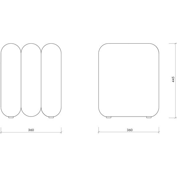 Puf maro cu tapițerie din țesătură bouclé Radd – noo.ma-image-4