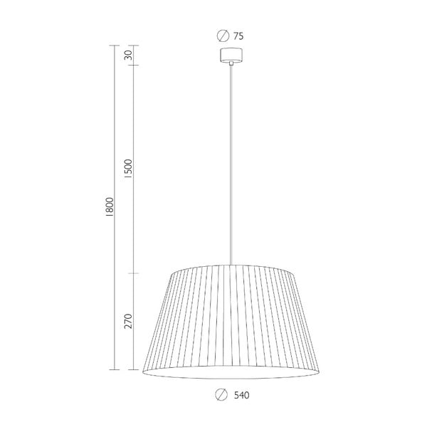 Lustră Sotto Luce Kami, ⌀ 54 cm, bej-image-1
