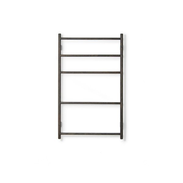Suport din lemn de stejar pentru prosoape Wireworks Towel Rail Wallbar, negru-image-1