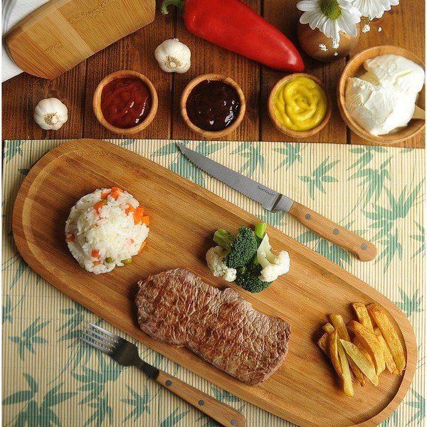 Set 2 suporturi pentru farfurii Bambum Servizio, 2 buc.-image-1