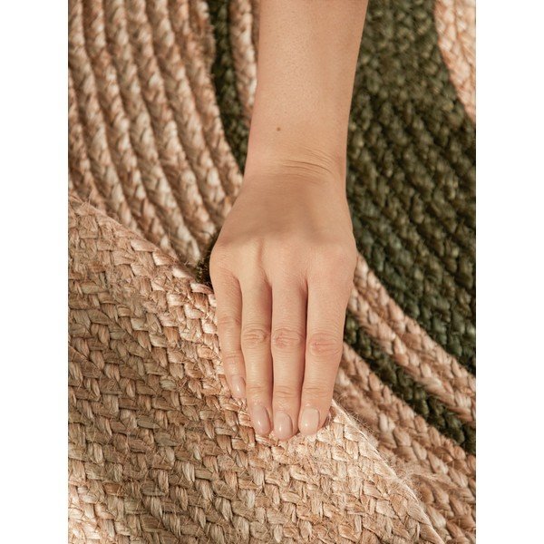 Covor în culoare naturală țesut manual rotund din iută ø 150 cm Basil – Hanse Home-image-3