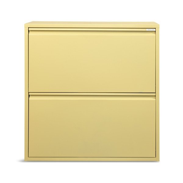 Pantofar galben deschis cu deschidere înclinată/suspendat din oțel 75x77,5x22,5 cm Billy – Spinder Design-image-3