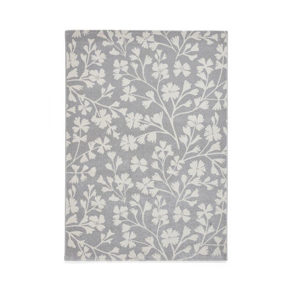 Covor gri 80x150 cm Grace Floral – Catherine Lansfield