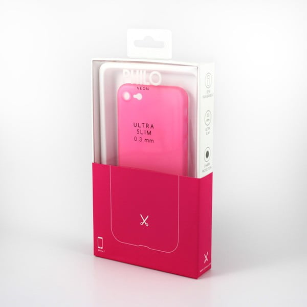 Husă de protecție pentru iPhone 7 Philo Ultra Slim, roz