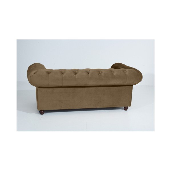 Canapea Max Winzer Orleans Velvet, 196 cm, maro deschis-image-3