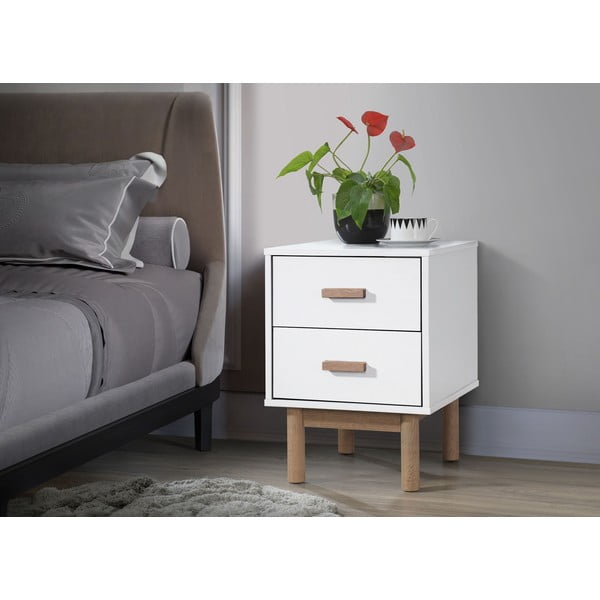 Noptieră albă Melanie – Støraa-image-1