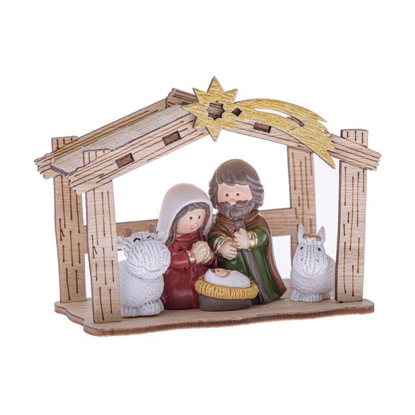 Statuetă cu nașterea lui Iisus din lemn – Dakls