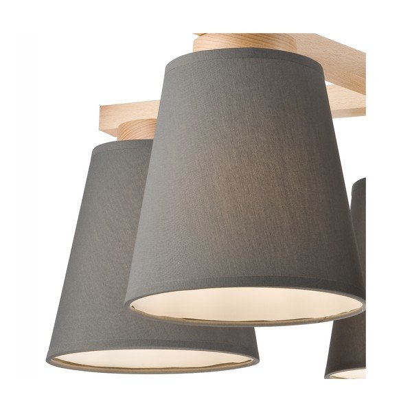 Plafonieră gri cu abajur textil ø 15 cm Ellie – LAMKUR-image-3