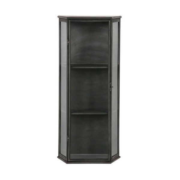 Vitrină din metal BePureHome Trophy, negru-image-3