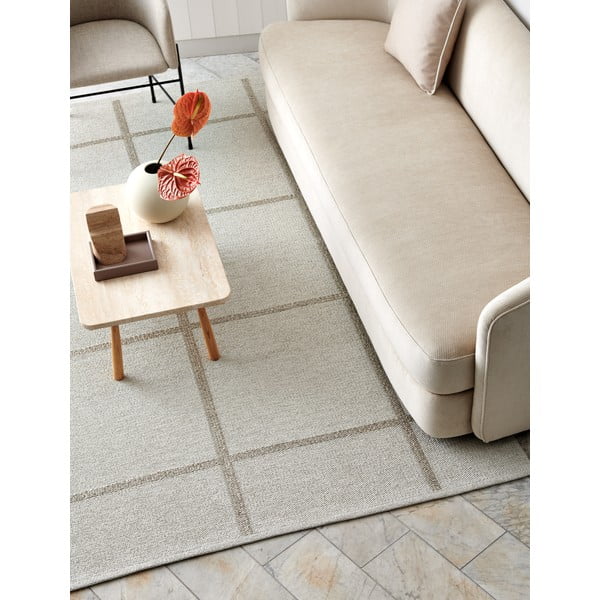 Covor pentru exterior și interior crem 70x100 cm Ada Fossil – Pappelina-image-3