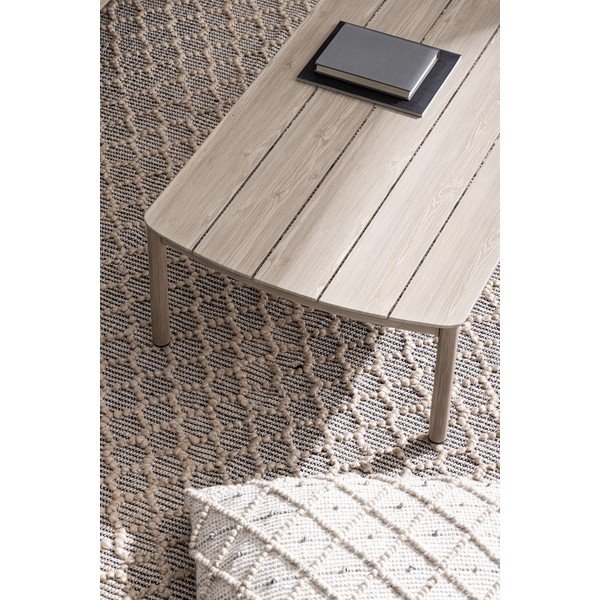 Covor pentru exterior și interior negru/în culoare naturală 200x300 cm Dhawan – Bizzotto-image-2