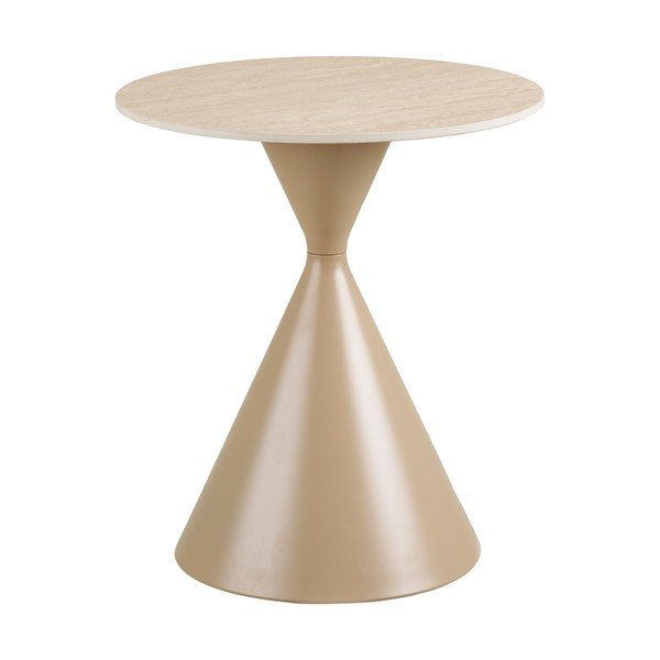 Măsuță auxiliară rotundă cu blat ceramic ø 50 cm Annecy – House Nordic-image-2
