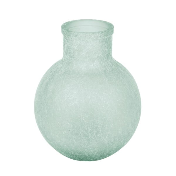 Vază din sticlă reciclată Ego Dekor Aran, înălțime 31 cm, albastru