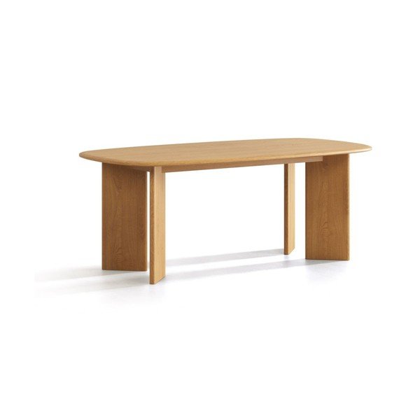 Masă de dining din lemn de stejar 100x200 cm Charlotte – Micadoni 