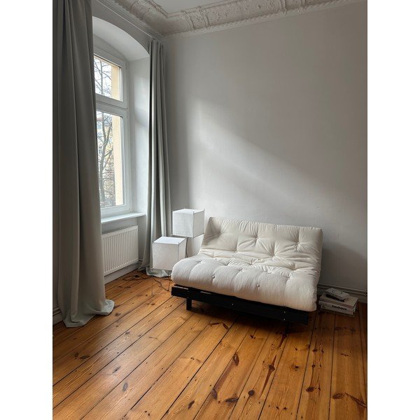 Canapea albastru petrol extensibilă 140 cm Roots Black Night – Karup Design-image-1