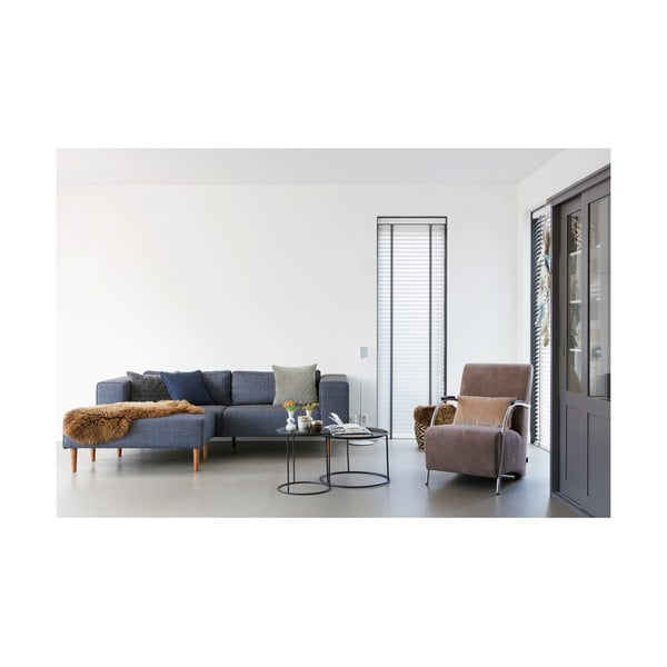 Măsuță de cafea WOOOD Ivar L, Ø 56 cm, negru-image-1