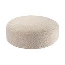 Fotoliu puf pentru copii maro deschis cu tapițerie din țesătură bouclé Round – Wigiwama