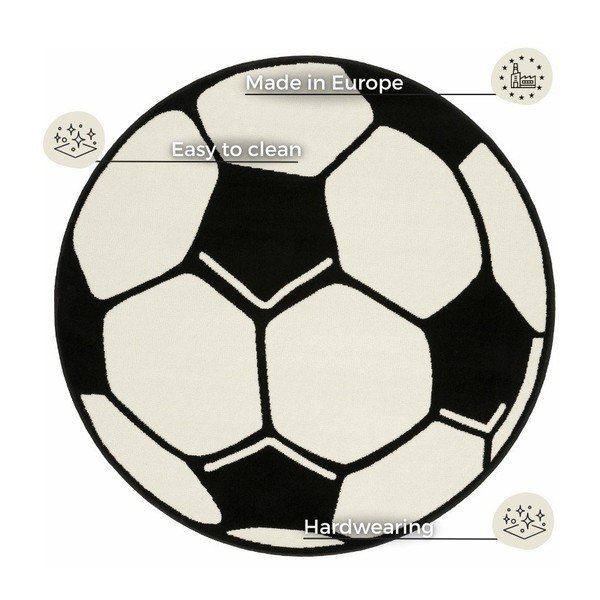 Covor pentru copii Hanse Home Football, ⌀ 200 cm-image-3