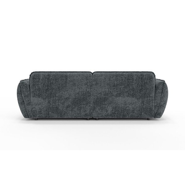 Canapea cu șezlong gri închis cu tapițerie din chenille 252 cm Nelia Big – Ropez-image-4