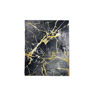 Covor negru/auriu 180x120 cm Modern Design - Rizzoli
