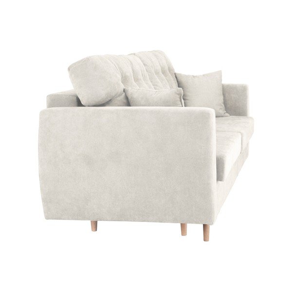 Canapea extensibilă cu 3 locuri și spațiu pentru depozitare Cosmopolitan design Amsterdam, 231 x 98 x 95 cm, argintiu-image-1