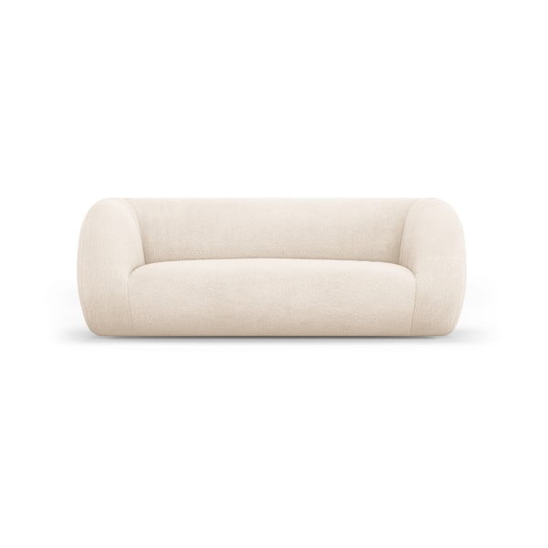 Canapea crem cu tapițerie din stofă bouclé 210 cm Essen – Cosmopolitan Design