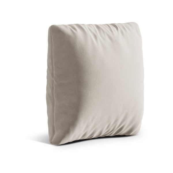 Pernă pentru canapea bej cu tapițerie din catifea Kemi – Cosmopolitan Design-image-1