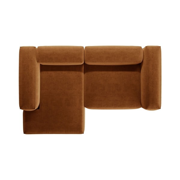 Colțar cărămiziu (cu colț pe partea stângă/cu șezlong) Bergamo – Cosmopolitan Design-image-3