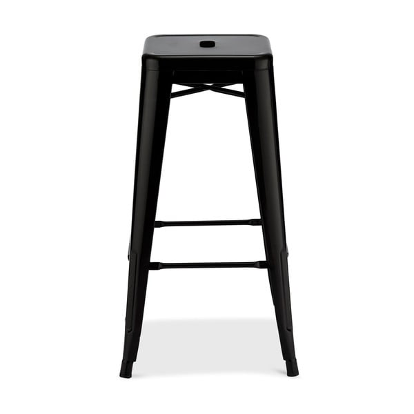 Scaune de bar negre 2 buc. din metal 76 cm Korona – Furnhouse-image-2