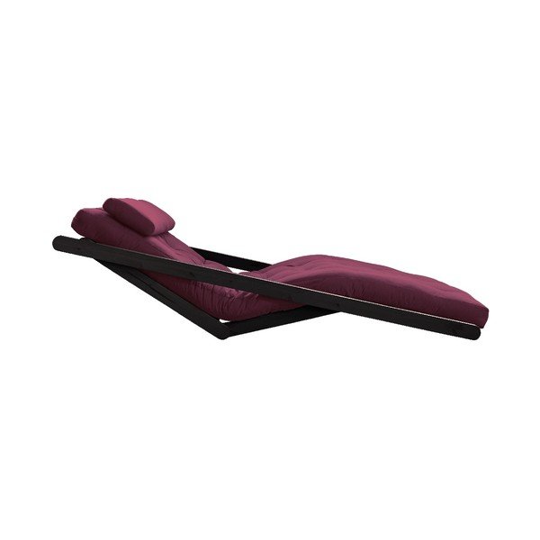 Șezlong variabil cu 2 locuri KARUP Design Figo Black, roșu închis-image-3